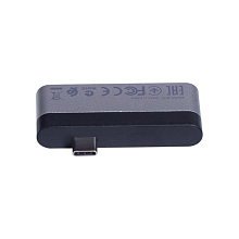 Переходник BOROFONE DH2, Type-C - USB3.0 + HDMI, серебристый/черный