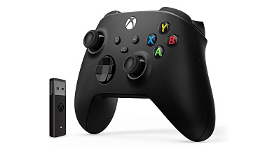 Геймпад Microsoft Xbox Wireless Controller + адаптер для Windows, черный